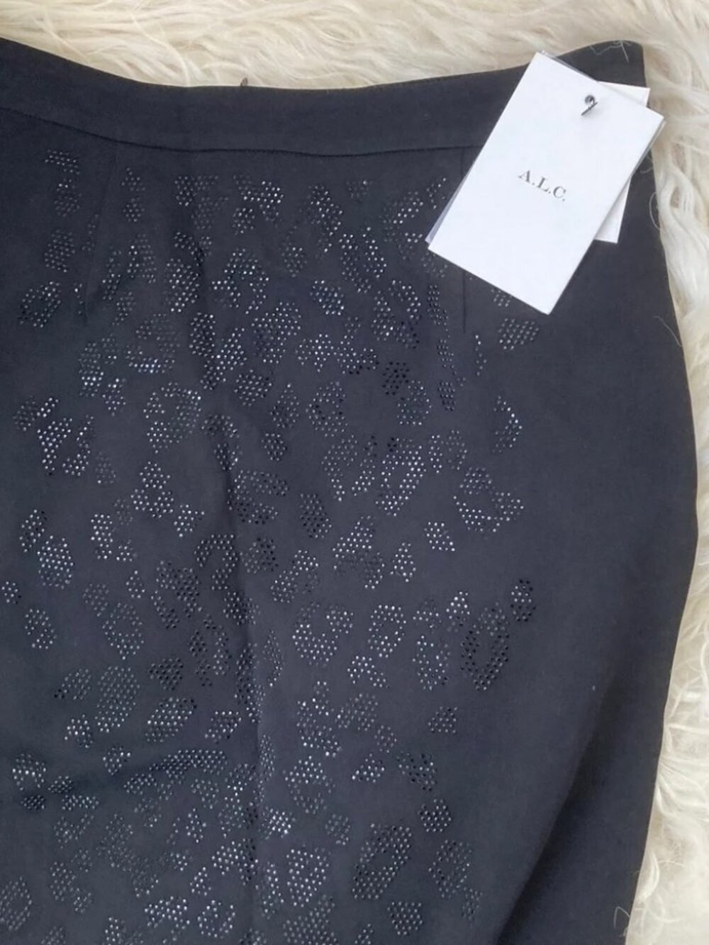 A.L.C. Crystal Embellishments Knee-Length Skirt 1600 - Picture 2 of 9